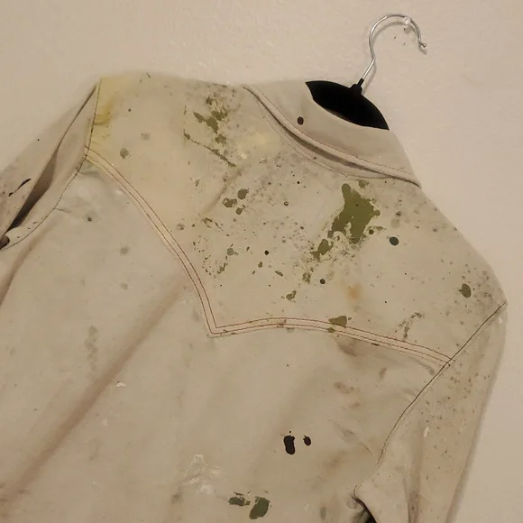 Levi's Canvas Tarp Western Pearl Shirt Custom Tailor Shop - Picture 9 of 16